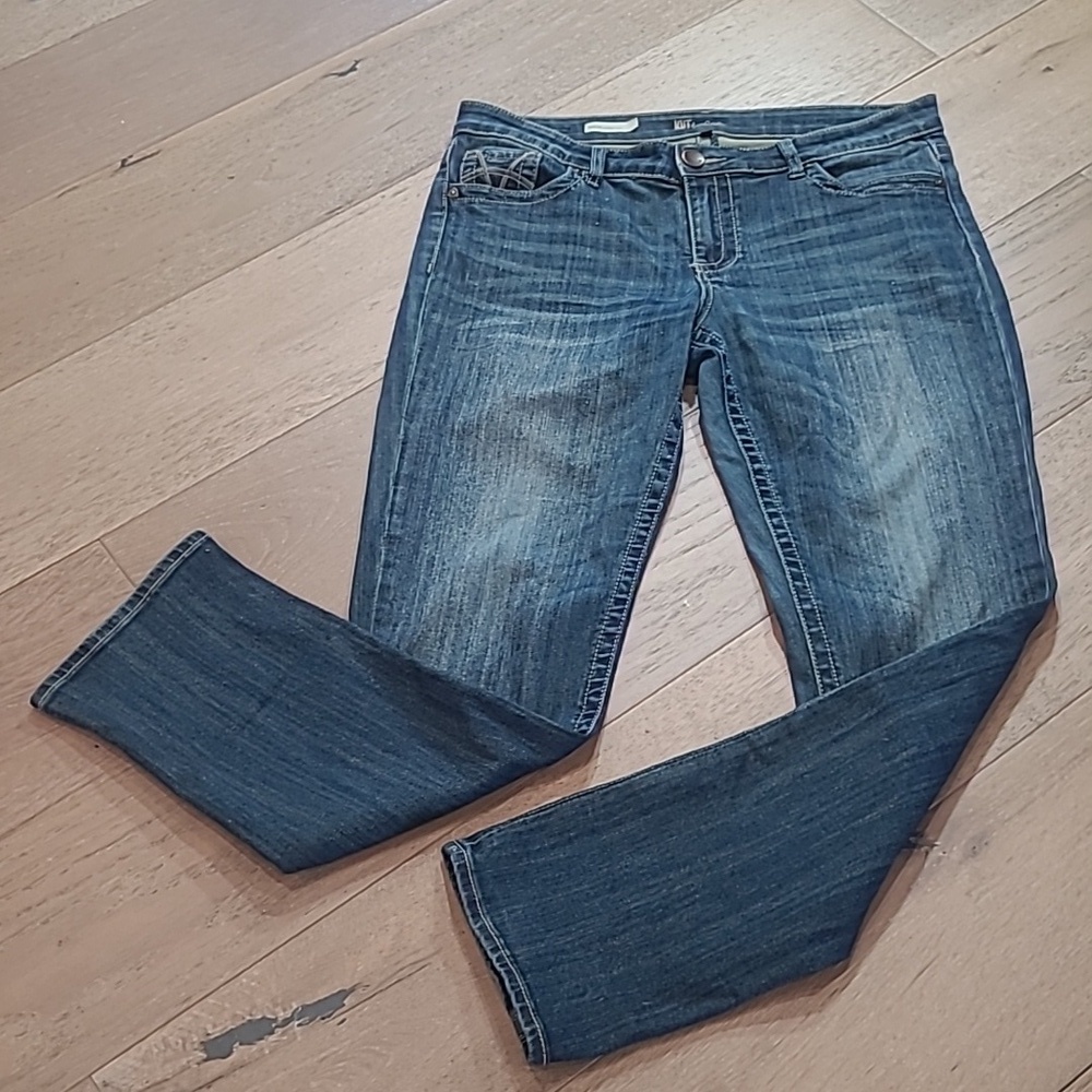 Kut From the Kloth Jeans Women's sz 10 Stevie Straight Leg Mid Rise Denim Jeans